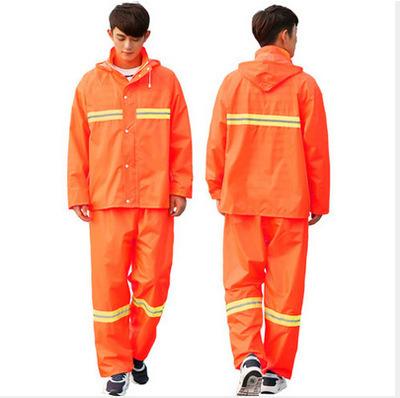 China Reflective Water Proof Wholesale Raincoat Rain Pants Suits Overalls Raincoat Work Raincoats for sale