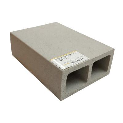 China Outdoor Eco - Friendly Gray Square Clay Pipe Of Terracotta Construction For Cladding for sale