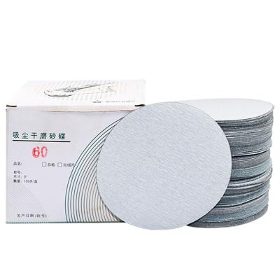 China 125mm Good Quality Hook and Loop Backing Sandpaper Grinding Blue Paper Sands Blue Sandpaper for sale