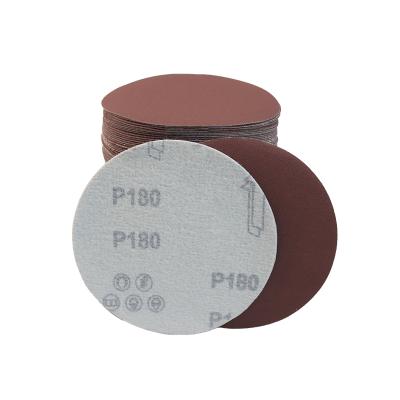 China 125mm 5Inch P80#-P320# Grit Aluminum Oxide Disc Sandpaper Grinding Sanding Disc for sale