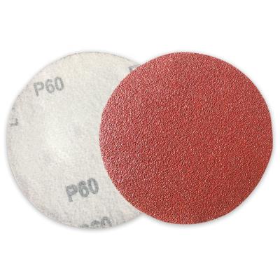 China Grinding and Buffing Polishing Emery Paper Assembling Red Sandpaper 5 Inch 125 Mm 8 Hole Alumina Disc Sandpaper Sandpaper Sandpaper for sale