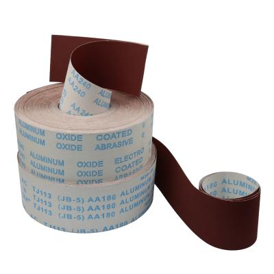 China 85mx100mm Soft Sanding Cloth Roll TJ113 Sand Paper Grinding Roll JB - 5 Hand Used Soft Backing Sand Cloth Rolls for sale