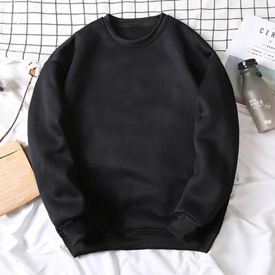 China Custom Men's Crew Neck Logo Rib Crewneck Sweatshirts Hoodies Printed Anti Shrink Sweatshirt for sale