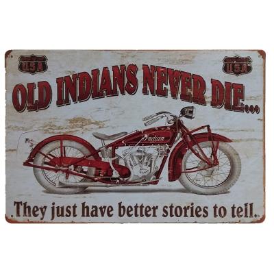 China Europe 20x30cm high quality vintage tin signs hotsale metal tin sign vintage for home wall decoration for sale