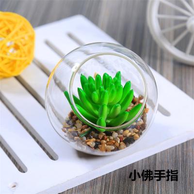 China Indoor Decoration Plants Wholesale Small Size Artificial Succulents Potted For Home Decoration for sale