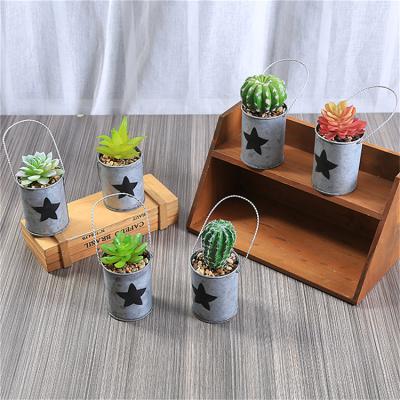 China Home Decor Plants Wholesale Small Size Artificial Succulents Potted For Wedding Decoration for sale