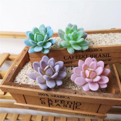 China home & garden decoration china factory wholesale DIY Artificial Succulents faux flower arrangement accessories unpotted for garden decoration for sale