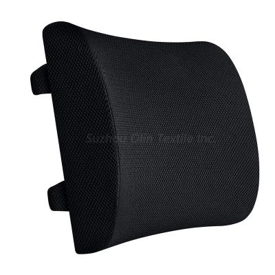 China Anti-Static Cushion Pillow for Office Chair Memory Foam Cushion Waist Chair Back Seat Lumbar Cushion with Adjustable Elastic Band for sale