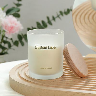 China Custom 10oz Birthdays Flag DIY Handmade Scent Candle Frosted Fragrance Essential Oil Scented Candles for sale