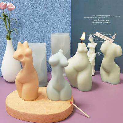 China Viable Sex Women Silicone Body Candle Molds Thick Female Body 3D Curvy Figure Molds Making DIY Soap Candle Chocolate Candle Mold for sale