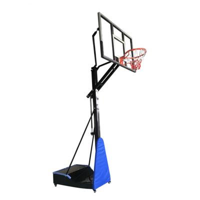 China Custom Tempered Glass Backboard Small Basketball Training Equipment Adjustable Basketball Hoop for sale