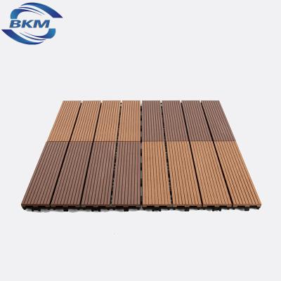 China Modern Interlocking WPC Deck Tiles For Garden Patio Outdoor Anti-Slip Decking WPC Tiles for sale