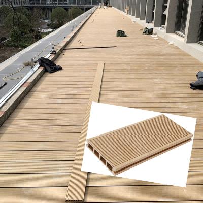 China Modern Custom High Quality Exterior Flooring Composite Wood Decking Boards WPC Exterior Flooring for sale