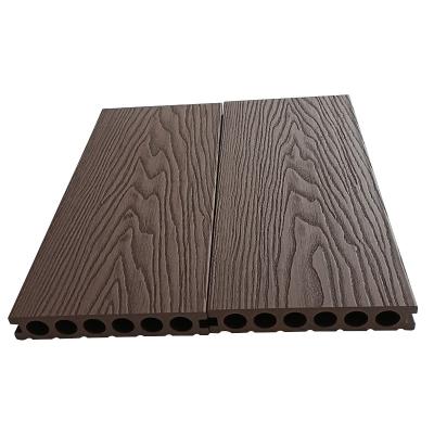 China 3D wood plastic composite embossing board from factory direct modern wpc decking for sale