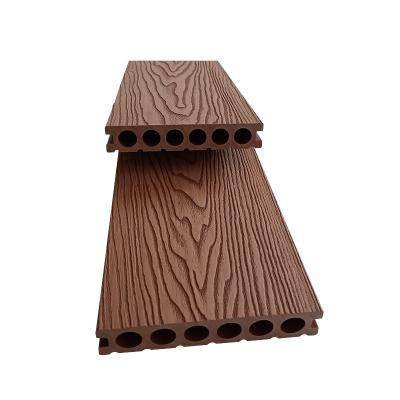 China Modern waterproof embossing wpc swimming pool decking 3d wpc flooring embossing decking for sale