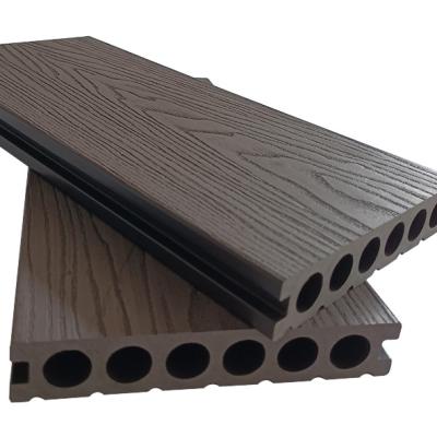 China Modern China 3D Embossing Wpc Compound Decking Flooring Skin Frame Wooden Frame Flooring for sale