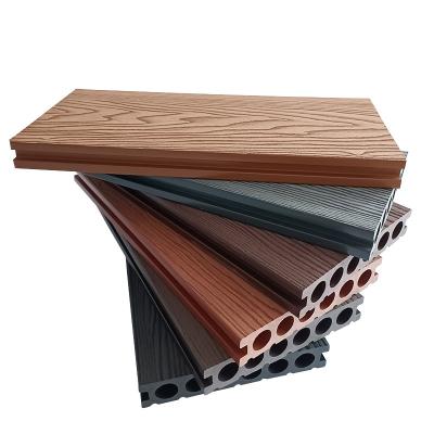 China Modern Composite Decking Prices Composite Wood WPC 3D Embossing Outdoor Patio Deck Flooring Interlocking for sale