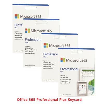 China Professional Office 365 Pro Plus Account Kard Office 365 Plus Keycard 5 User Work Shipping Agency For PC And MAC Free DHL 365 for sale