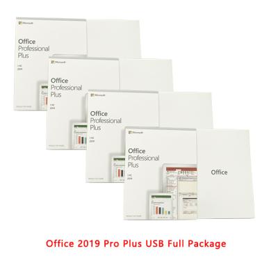 China office 2019 pro plus usb retail case 2019 pro plus office 6 months warranty for sale