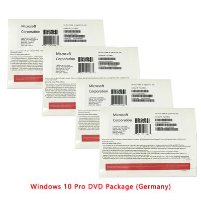 China Free Shipping DHL Win 10 Pro OEM DVD Windows 10 Full Package Germany Windows 10 Pro Package Germany Language Pro for sale