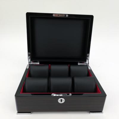 China Jewelry Storage PU Leather +wooden Logo Oem Watch Display Box Custom Watch Box for sale