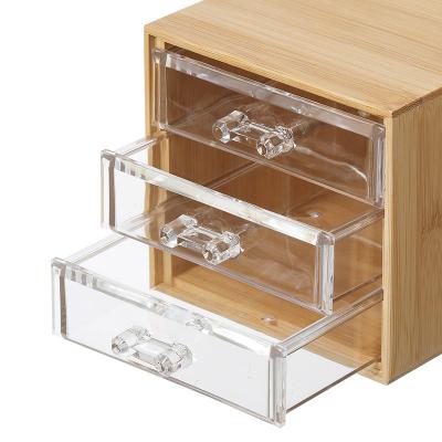 China Modern Desktop Stand Box Jewelry Display Rings Organizer Acrylic Jewelry Organizer for sale