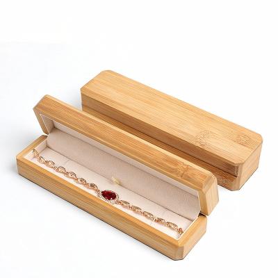 China For Luxury Jewelry Organizer Bracelet Fancy Bamboo Jewelry Storage Box Custom Travel Viable for sale