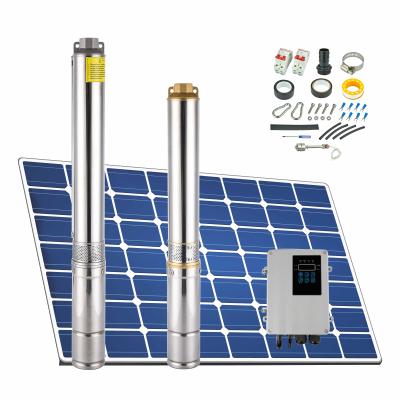 Китай Other Industrial 12v 750w DC Solar Pump 12v Water Hole Submersible Deep Well Pump Set продается