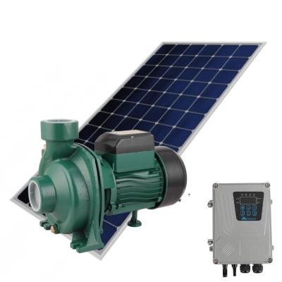 China Other 2200w High Power Ac220 Dc300 Hybrid Solar Power Booster Water Surface Pump for sale