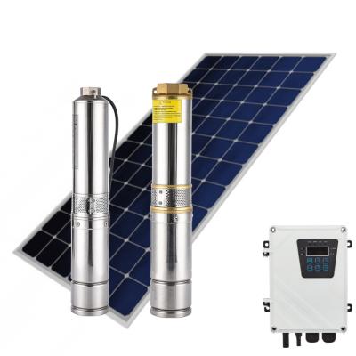 China Utilities Dc110 1500w Deep Well Pump Solar Power Industrial Submersible Water Pump for sale