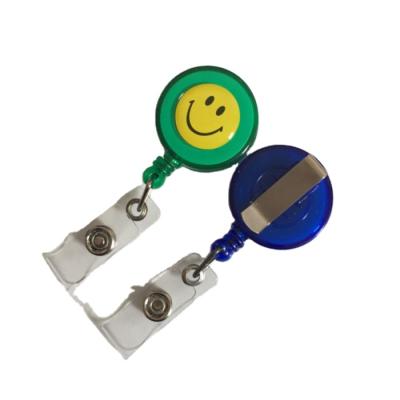 China Wholesale Custom Logo Smile Design Retractable ID Rn Badge for sale