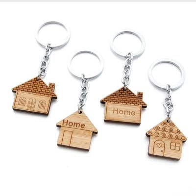 China Fashion Design Promotional Gifts Hot Design Custom Wooden Key Chain for sale