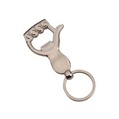 China Bulk Sale Smooth Surface Metal Empty Bottle Opener Key Chain for sale