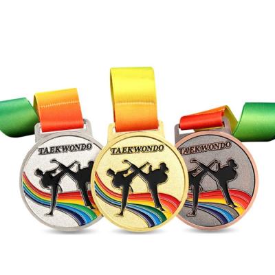 China Europe Factory Price Metal Medal Sports Ribbon Custom for sale