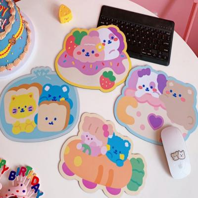 China Cute Fashion Korean Girls Cartoon Design Style Sublimation Mouse Pad Blanks for sale