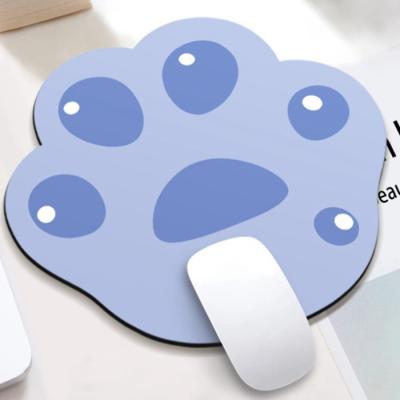 China Cartoon Design Wholesale Cushion Cute Cat Cylinder Foot Mouse Pad Printed for sale