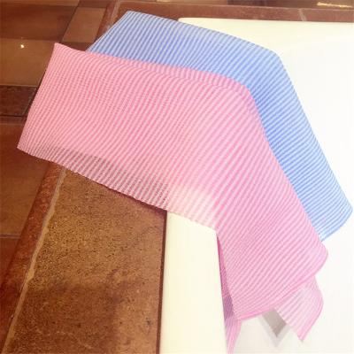 China Modern Women's Beauty Bath Towel Nylon Rich Bubbles Back Wash Fabric Exfoliating Towel Shower Sponges for sale