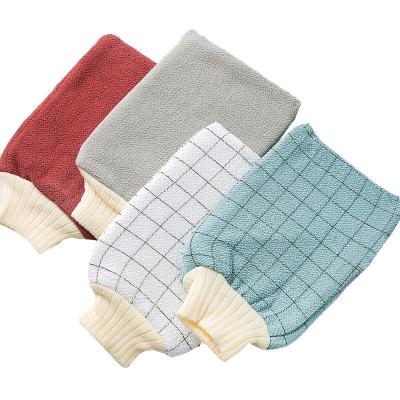 China Viable Body Clean Exfoliating Bath Towel Body Massager Bath Back Cleaning Glove for sale