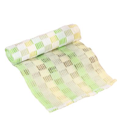 China EXFOLIATE factory direct single hollow plaid bath towel hooked rubbing mud exfoliating bath adult cleaning towel for sale