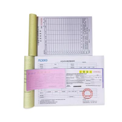 China Invoice Sunkey Custom Printing Size 2 Continuous Carbonless NCR Computer Copy Paper 3 Ply Sheet Sheet For Invoice Book for sale