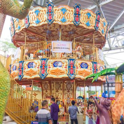 China Outdoor amusement equipment glass amusement park rides luxury kids carousel equipment for sale for sale