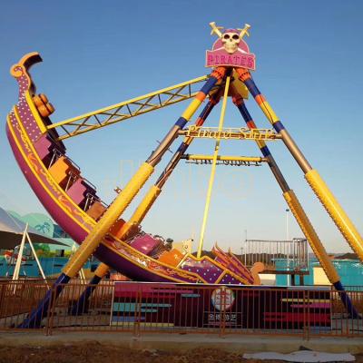 China FRP& 2019 China Steel Manufacturer New Outdoor Fairground Attractions Thrilling Amusement Theme Park Rides Pirate Ship For Sale for sale