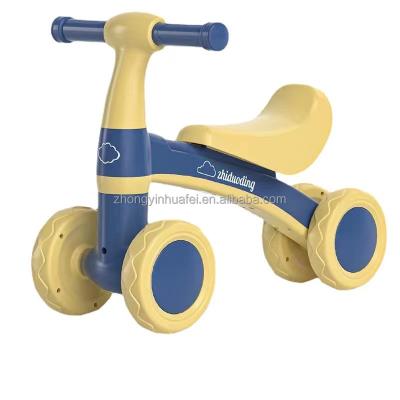 China Hard 4 Wheels No Pedal Kids Balance Tricycle Bicicleta De Equilibrio Push Bike Baby Running Bikes For Child for sale