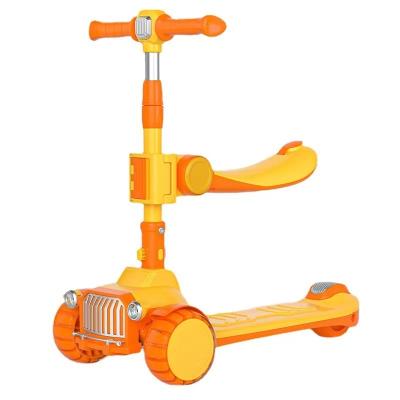 China Adjustable Handlebar Height Wholesale baby riding scooter pedal scooter folding seat scooter for sale