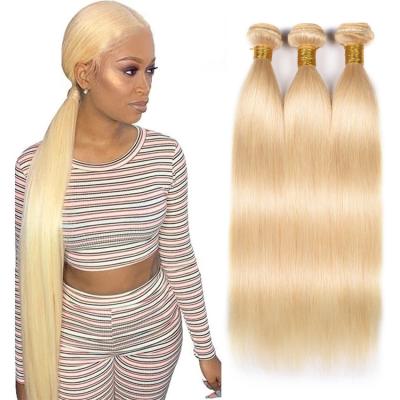 China Soft Wholesale Virgin Cuticle Aligned Raw 613 Peruvian Virgin Human Hair , Blonde Hair Weave Bundles for sale