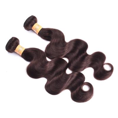 China Soft Wholesale Double Weft 2# Colored Hair Extension Bundles Mink Brazilian Remy Hair Weave In Stock Dropshipping for sale