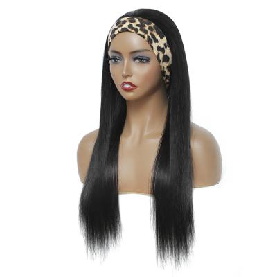 China Wholesale 100% Virgin Silky Straight Hair Band Wig, Silky Straight Virgin Hair Band Wigs 180 Density for sale