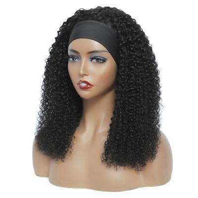 China Wholesale Curly Wave Peruvian Curly Ponytail Headband Wigs Hair, Curly Headband Hair Wigs, Headband Wigs For Black Women for sale