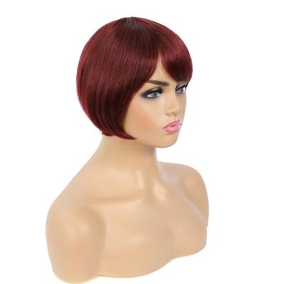 China Sweet New Design And Latest Hot Sale Short Pixie Cut Wig, 100% Human Hair Bob Pixie Cut Wigs for sale