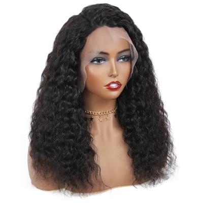 China Top Density Natural Hairline 150% Figured Deep Wave Hair 13x4 Lace Front Wigs Transparent Lace Wigs Ready To Ship for sale